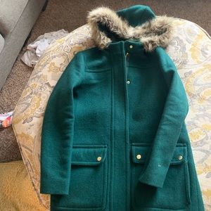Jcrew mercantile wool coat size 0